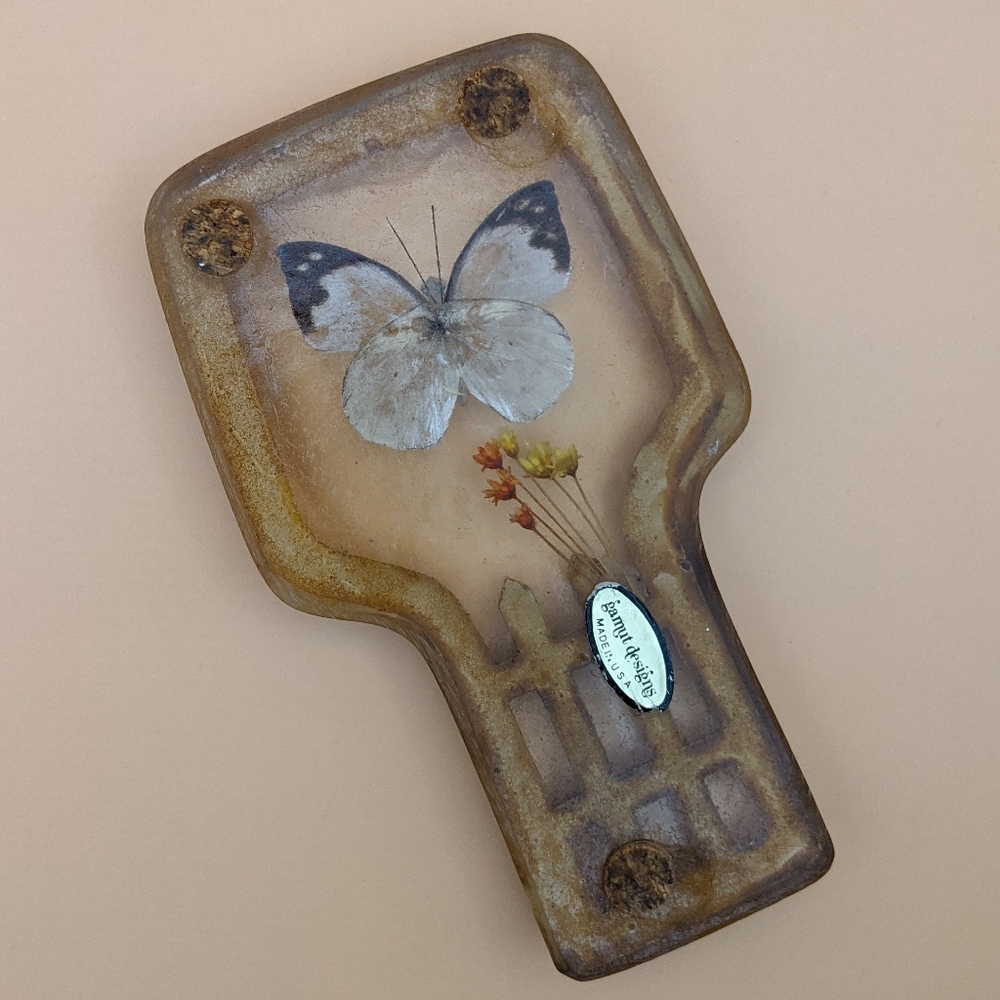VTG MCM Butterfly Resin Spoon Rest - Picture 3 of 5